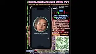 How to Create Account Bybit Don't Forget Put Referral ID 8G49MV7 To Get 50%save fee when u trade ful