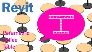 Revit Family - Parametric Coffee table 5/6 - Material Parameter
