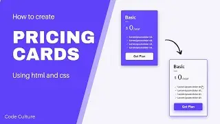 HOW TO CREATE PRICING CARDS USING HTML AND CSS