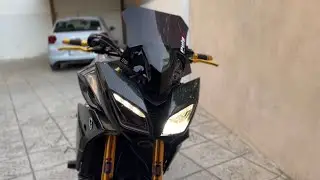 YAMAHA MT09 tracer  carbon fiber review