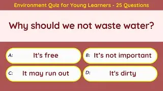 Environment Quiz for Young Learners | Fun and Easy EVS Questions for Kids | Nature & Earth Awareness