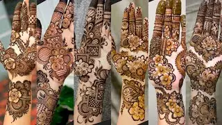new mehndi design 2024 front hand /Arabic mehndi design simple @alveenafatimaA