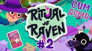 ⦅ASMR⦆ Crisp Gum Chewing😪🌙Cozy Gameplay 🎮 ~ Ritual of Raven #2| No talking |