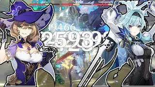 [Genshin Impact] EuLisa (n Friends) Destroying 2.3 Abyss 2nd Half Easily