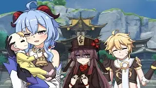 Дочь Ху Тао находится под опекой Ган Ю!!! (аниме Genshin)
