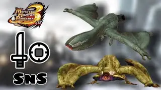 MHP3rd(PPSSPP): Gigginox & Baleful Gigginox vs Sword n' Shield | HR5 Quest 7★ High Rank