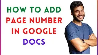 Google Docs: How To Add Page Number In Google Docs