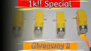 bo gear motor ⚙️ high Torque powerful giveaway winner of subscribe my channel