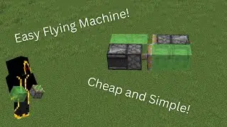 How to Make a Basic Flying Machine in Minecraft Java Edition