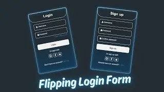 Flipping Login Form in HTML CSS JS