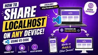 How to Make Localhost Public Using Visual Studio Code | Forward Localhost URL Anywhere | IT WALA