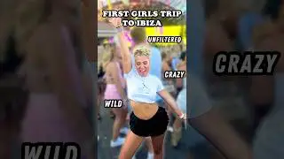 First girls trip to IBIZA!🪩🍒 #travel #party #holiday #festival #shorts