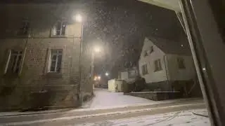 Neige &agrave; Bourbriac mercredi 18 janvier