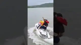Water Fun In Goa, Couple Ride In Water, Goa Masti