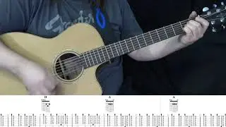 Neon Moon Acoustic Guitar Chords with Performance and Tab