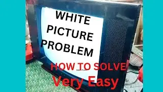 CRT TV White Screen No Picture Problem. @srikrishnaelectronics