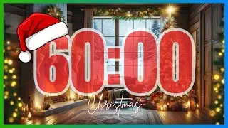60 Minute Timer With Cozy Christmas Music | CALM - CLASSROOM - RELAX |