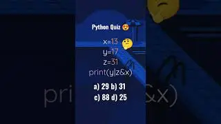 Python Quiz on BITWISE OPERATORS! 😳 