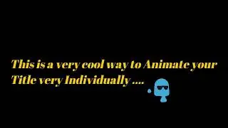 Easy Way to Animate Text - After Effects
