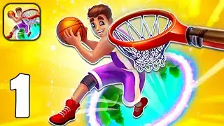 Hoop World: Flip Dunk Game 3D - Gameplay Walkthrough Part 1 - Master Flip Dunks & 3D Hoops( Android)