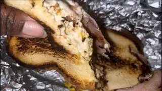 Homemade breakfast sandwich + Sara Lee honey ham & turkey,Muenster cheese,brioche bread #breakfast
