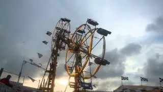 Double Ferris Wheel Amusement Park Carnival Ride