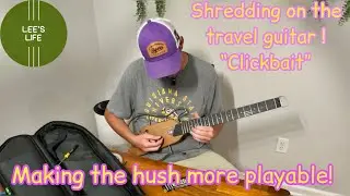 Donner Hush-I. I make it as playable as I can. #guitar #travel #electricguitar #diy