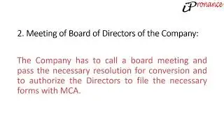 conversion of private company to llp