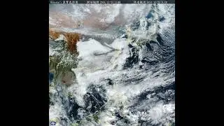 Cold air outflows on high latitudes, southwesterly flows on low latitudes on Christmas Day 2024.