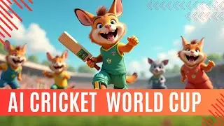 A video of AI-created animals playing cricket - 2025 cricket world cup