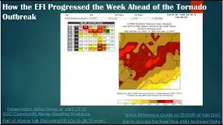 The EFI (Extreme Forecast Index).  Presentation by Ryan Sharp.