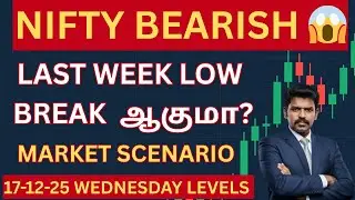 😱 NIFTY LAST WEEK LOW  | EXPIRY DAY PROFIT | 17-12-25 WEDNESDAY LEVELS