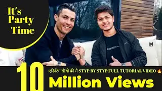 Instagram Viral Cristiano Ronaldo creative photo editing tutorial video / #photography
