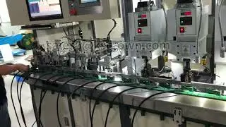 Power cord tail long and short stripping crimping machine