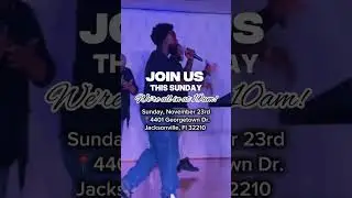 Join us this Sunday at 10am for one dynamic Worship Experience!!
