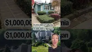$1,000,000 Home in California vs Michigan #shorts