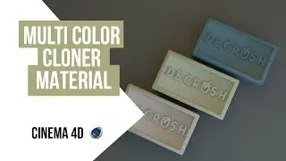 MULTI COLOR CLONER texture tutorial - cinema 4d