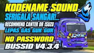 KODENAME SOUND SERIGALA SANGAR REAL || RECOMENDED CANTER OR ISUZU || #bussid V4.3.4