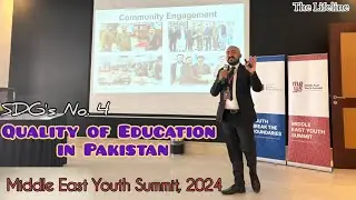 Middle East Youth Summit 2024-Presentation || SDG's 4 Quality Education || Saudi Arabia