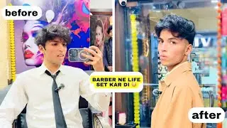 Barber Ne Pura Look Badal Diya 😱 | Before After Hair Transformation | Viral Haircut Vlog