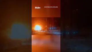 Russian drone strikes right next to Ukrainian nationalist Bandera monument in Lviv