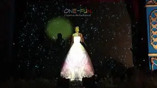 The Glow - Natalie's dress projection mapping and singing performance-supported by ONE-FUN Creative