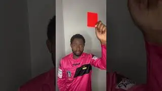 Cartellino rosso o cartellino giallo? #arbitro #calcio #paulnanfah