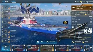 USS Ted Stevens with 4x Mako crazy power🔥- Modern Warships