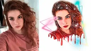 Como editar foto no app PicsArt celular (dripping black, remover fundo, magic effects)