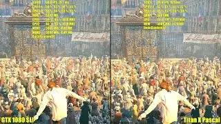 GTX 1080 SLI Vs Titan X Pascal 4K Assassin's Creed Unity Frame Rate Comparison
