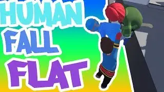 THIS GAME IS HILARIOUS!! - Human: Fall Flat 4-Player Multiplayer - Ep. 1