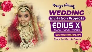 Edius X, 9, 8 Cinematic Wedding Invitation Projects | 140305 Mantra Wedding Projects