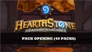 Hearthstone Beta Pack Opening (40 packs)