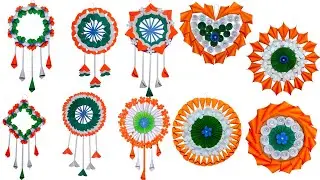 Happy Republic Day Wall Hanging Ideas /DIY Tricolor Wall Decor /Paper Craft Wall Hanging/Skyra Craft